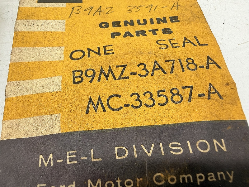 (1) NOS 1959 1960 LINCOLN MERCURY POWER STEERING SEAL B9MZ-3A718-A C76-165