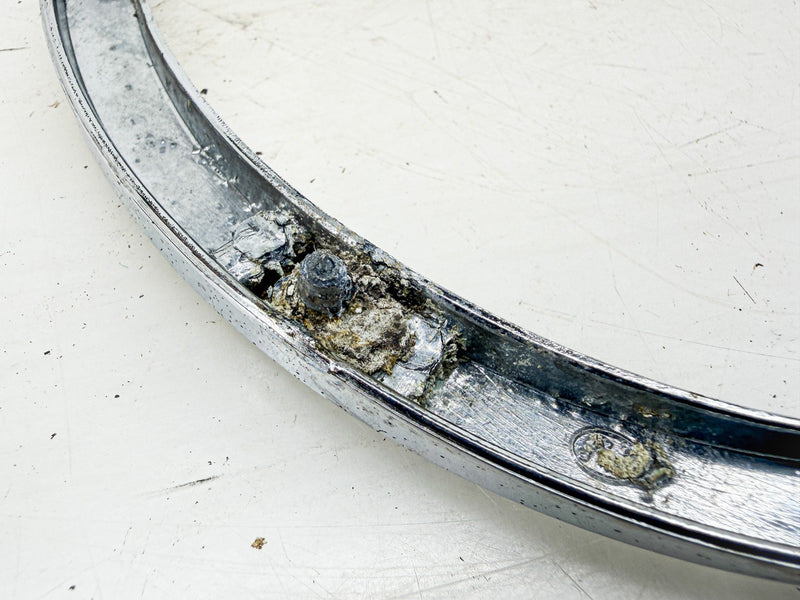 OEM 1958 - 1961 C1 Chevy Corvette Chrome Front Rear Emblem Bezel 3740239 C79-46