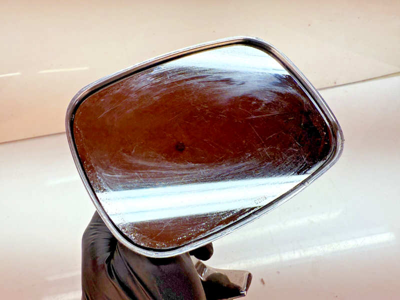 Vintage Side Exterior Mirror Rat Rod Universal Chrome 60412-412 B67-5
