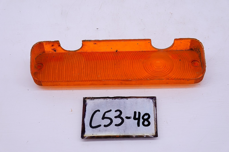 OEM 1964 PLYMOUTH LH TURN SIGNAL AMBER LENS SAE DP 64 P C53-48