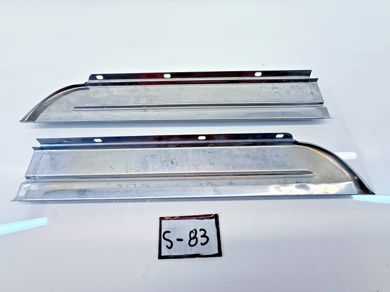 Vintage OEM 1949 Oldsmobile Model 76 88 Front Fender Rocker Molding Set S83