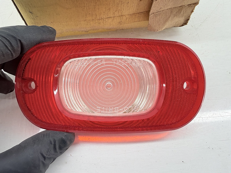 NOS 1964 Ford Mercury Backup Lamp Light Lens C4MY-15514 Glo-Brite TMC7486 C52-31