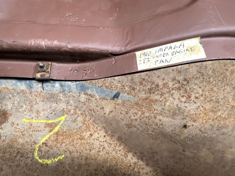 1959 1960 Chevy Impala Convert El Camino Radiator Splash Pan 283 Engine U5B-2