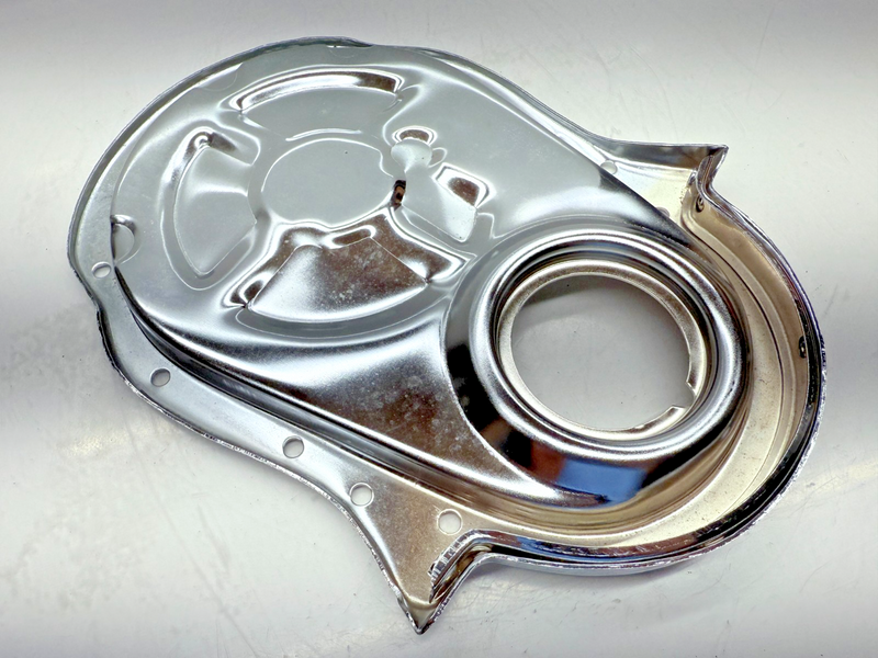 1966 - 1990 CHEVY BIG BLOCK 396 402 427 454 CHROME TIMING CHAIN COVER B80-1