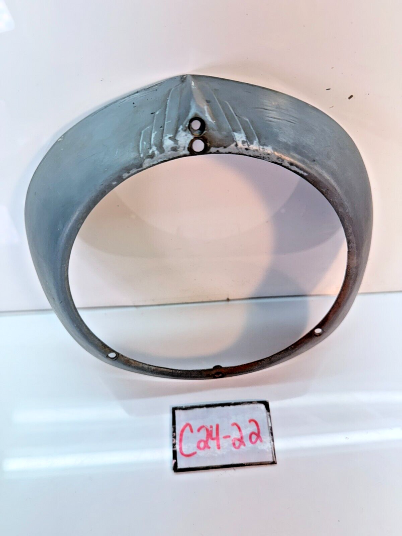 VINTAGE C-9 ELECTROLINE HEAD LIGHT LAMP RING TRIM BEZEL C24-22
