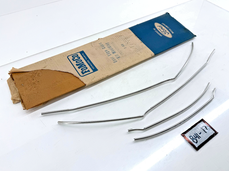 NOS 1968 1969 Fairlane 500 Torino DOOR EDGE GUARDS KIT 4DR C80Z-5420910-A B41-17