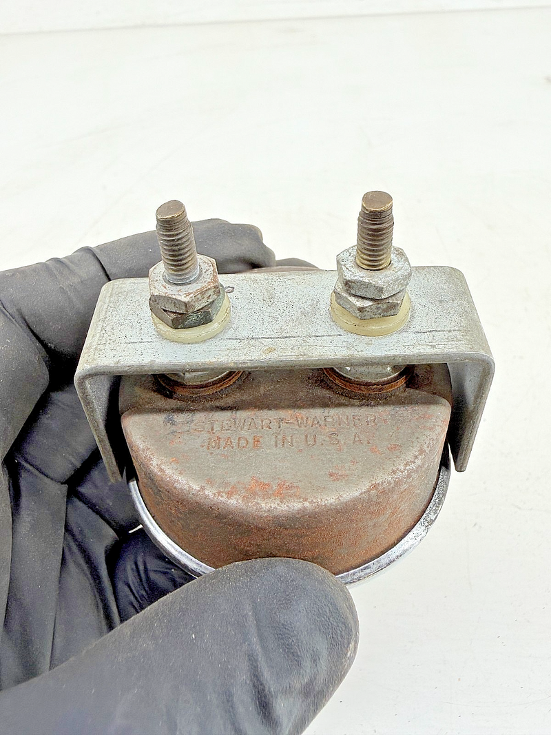 Vintage 1950s - 1960s Hot Rod Stewart Warner Ammeter 60 Amp Gauge 416883 C39-59