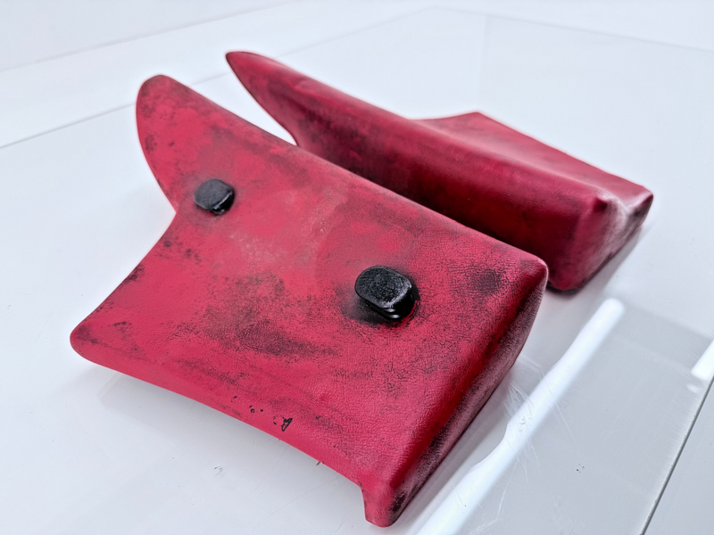 OEM 1964 1965 Thunderbird Landau Convert RED INTERIOR REAR ARM REST PADS C32-32