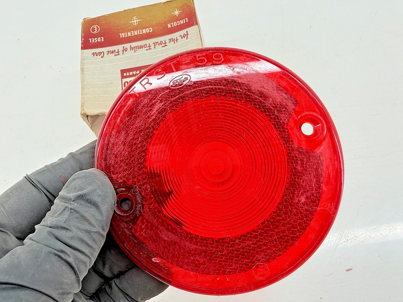 NOS 1957 - 1966 FORD TRUCK REAR TAIL LAMP RED LENS B9C-13450-A C68-7