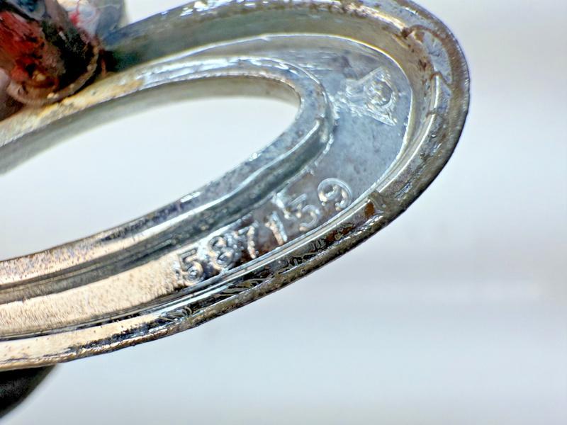 OEM 1970's OLDSMOBILE EIGHT CHROME EMBLEM Badge 587139 E5-9