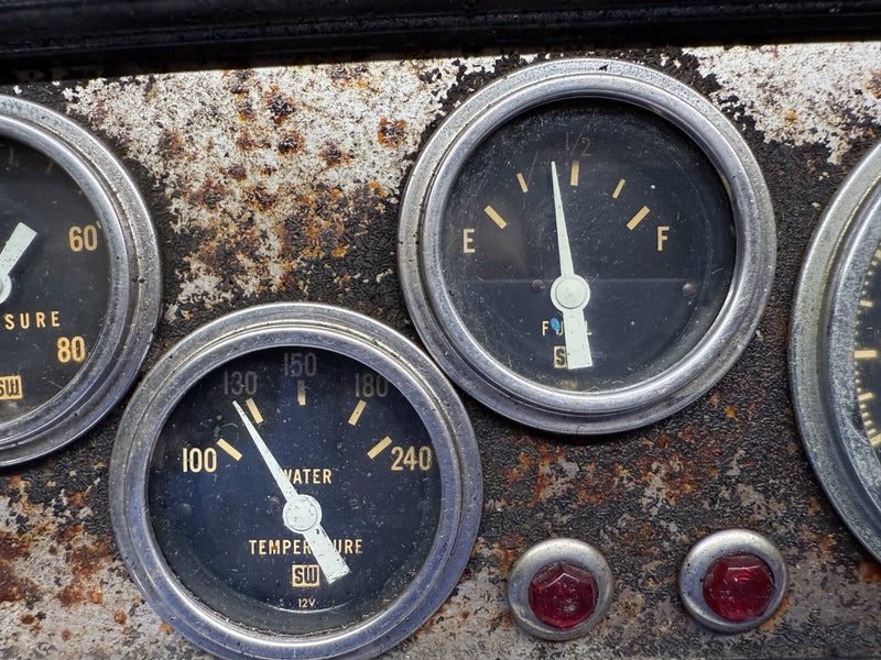Vintage Stewart Warner Gauge Panel CLUSTER DASH SCTA Hot Rod Speedometer B41
