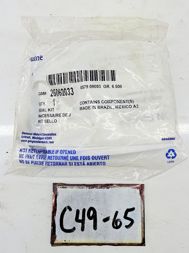 NOS Original GM 26062033 - SEAL KIT - General Motors C49-65
