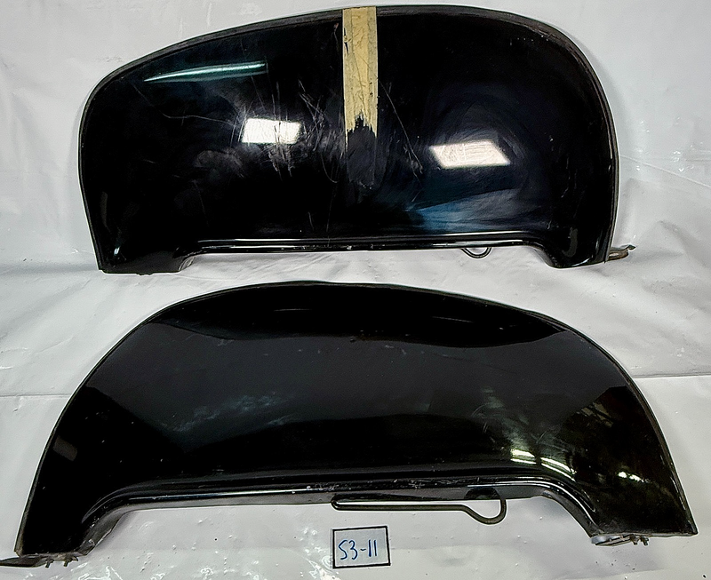 Vintage 1930s - 1940s Pair Teardrop Car Truck Fender Skirts Ford Chevrolet S3-11