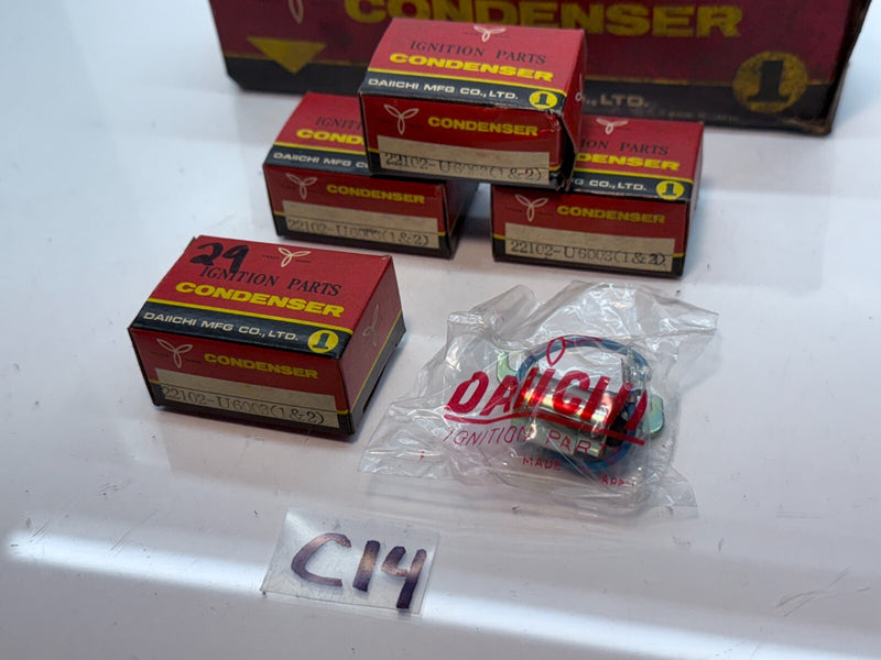 (1) NOS DAIICHI MFG Ignition Condenser 22102-U6003 C14-29