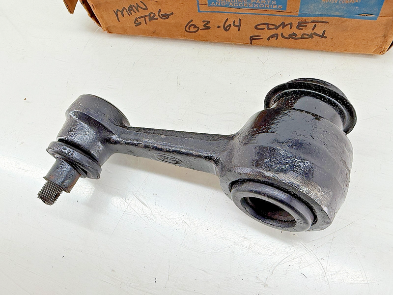 NOS 1963 1964 FORD FALCON COMET V8 POWER STEERING IDLER ARM C3DZ-3352-G C18-63