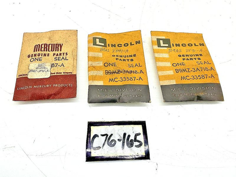 (1) NOS 1959 1960 LINCOLN MERCURY POWER STEERING SEAL B9MZ-3A718-A C76-165