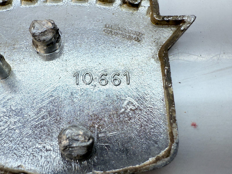 OEM 1960's - 1970's CADILLAC PAIR of Crest Wheelcover Badge Emblem 10661 E5-42