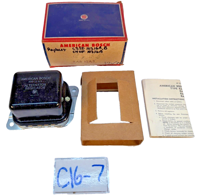 NOS 1965-77 Mustang Cougar Ford F100- F350 VOLTAGE REGULATOR C3SZ-10316-B C16-7