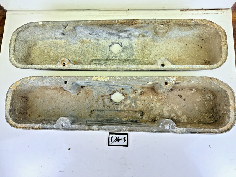 VINTAGE 1960s MOPAR BB 413 426 OFFENHAUSER MAX WEDGE VALVE COVERS 4 BOLT 5187