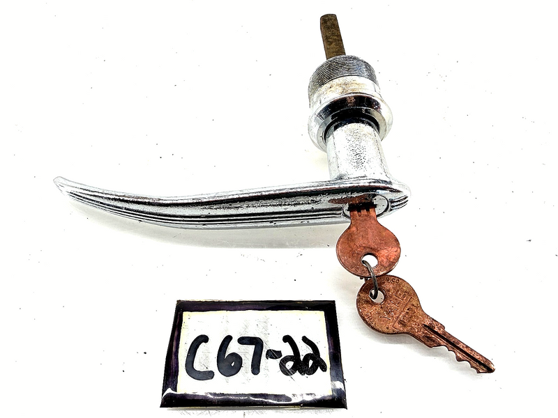 Vintage OEM 1941 1942 Ford Locking Trunk Handle w/ Keys C67-22