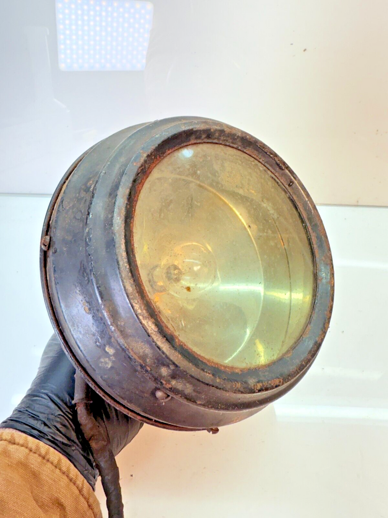 VINTAGE OLD CAR Search Light Old Sol Nitrojector Model# 100 PRE 1920's B58-2