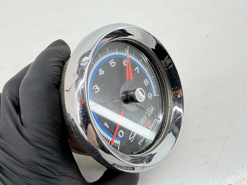 RARE 1960'S 1970'S SUN SUPER TACH 9K BLUE LINE TACHOMETER SST-709 DATE 9/1/1968