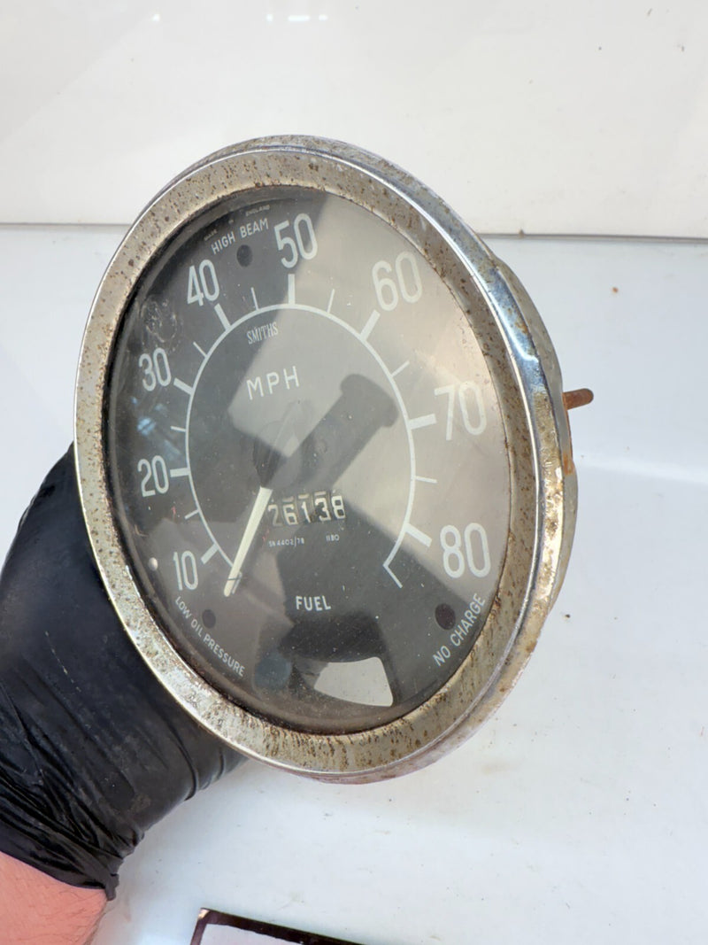 Vintage OEM Smith Nash Metropolitan Speedometer Fuel Gauge 58 59 60 61 62 B61-24