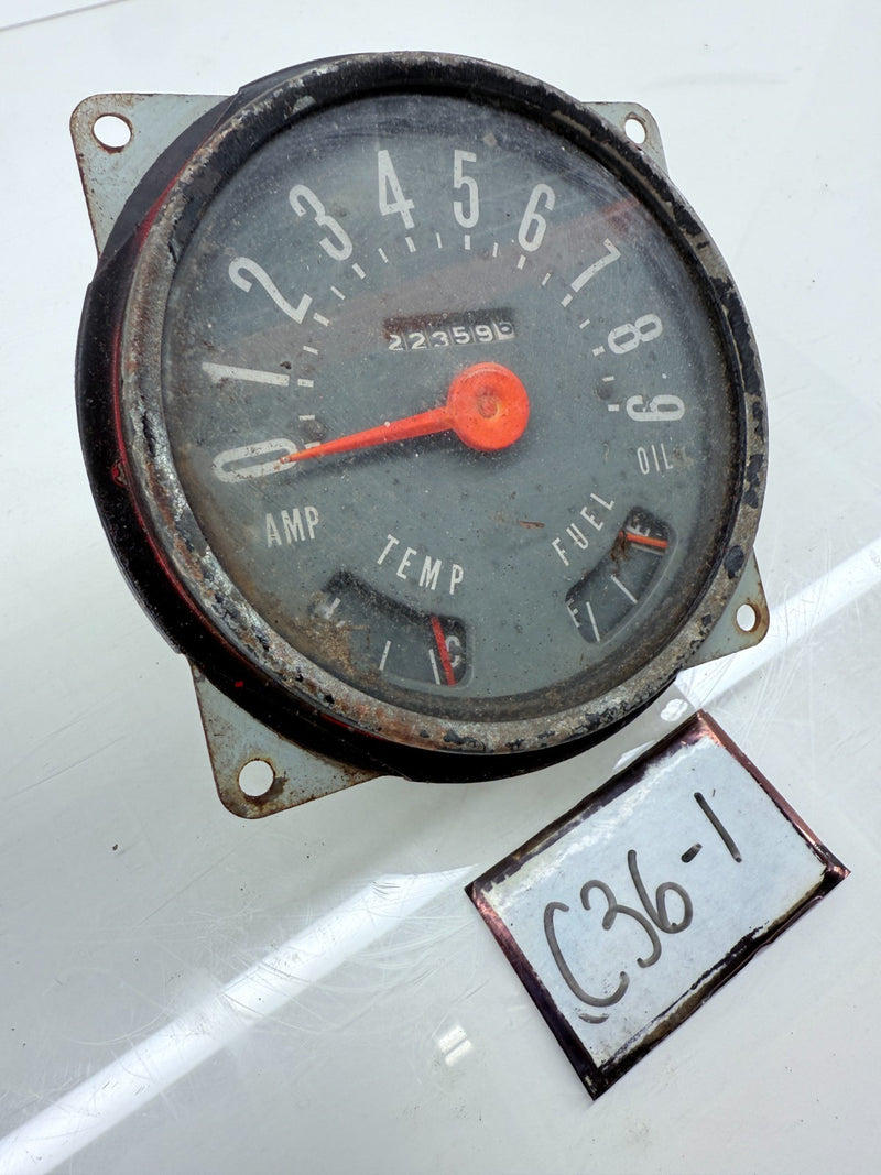 OEM 1950s 1960s Willys Jeep CJ5 CJ6 Speedometer Gauges Cluster CJ 90mph C36-1