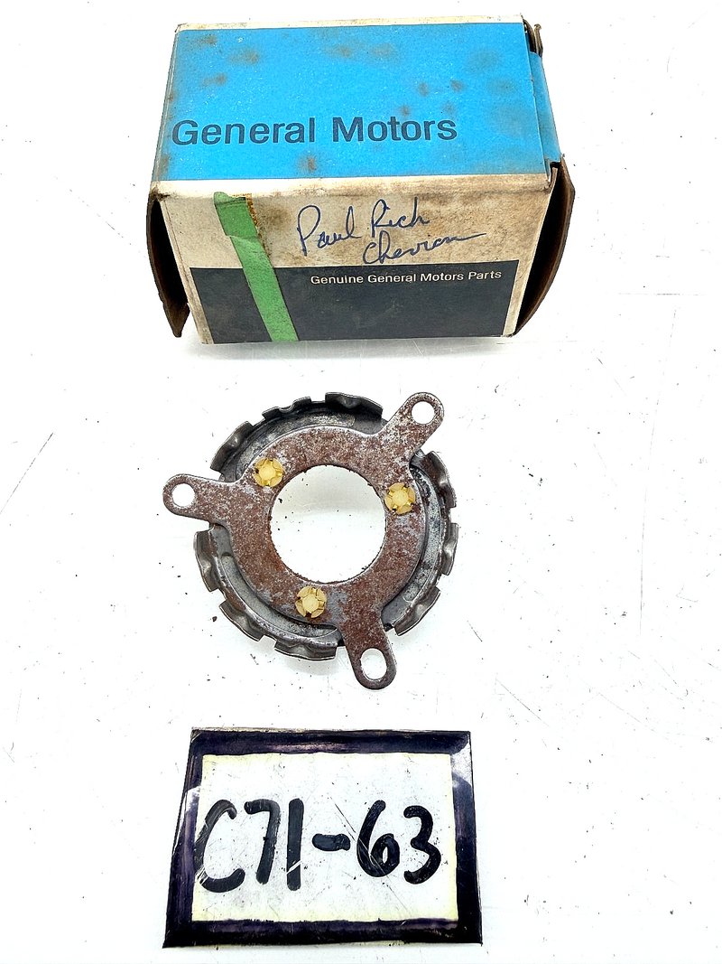 NOS 1963 - 1966 Chevrolet Corvette Impala Bel Air Horn Contact 769609 C71-63