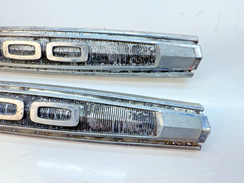 OEM 1967 Ford Fairlane 500 PAIR Quarter Panel Emblems C7OB E5-50