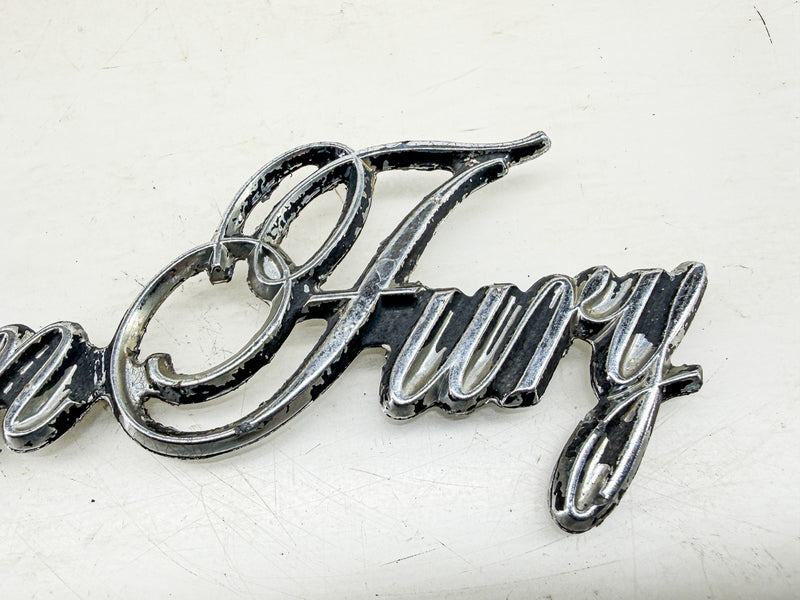 OEM 1975 1976 1977 PLYMOUTH GRAN FURY FENDER EMBLEM 3811505 E10-85