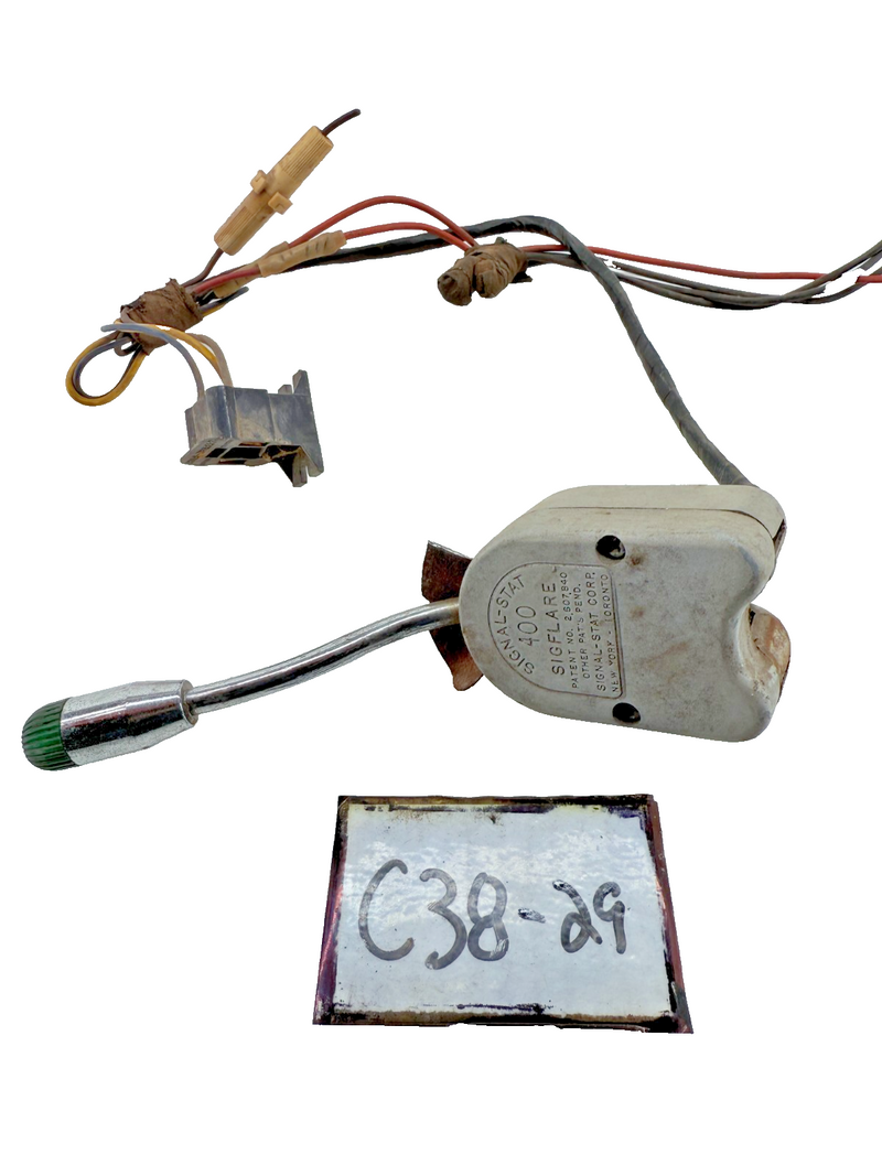 Vintage SIGNAL STAT SIGFLARE TURN SIGNAL SWITCH HOT RAT ROD Model 400 C38-29