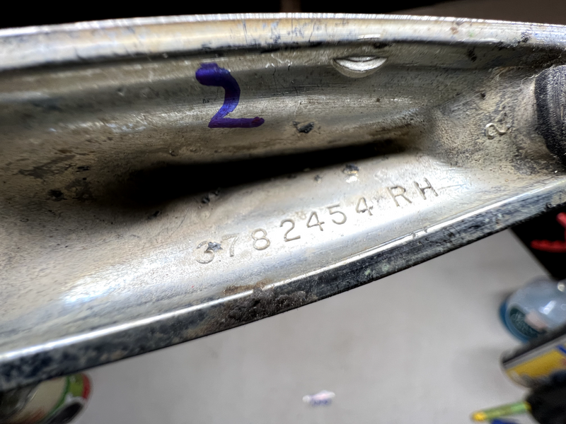 OEM 1960 CHEVROLET IMPALA FRONT FENDER ORNAMENT TRIM MOULDING 378245 RH 60 B24-2