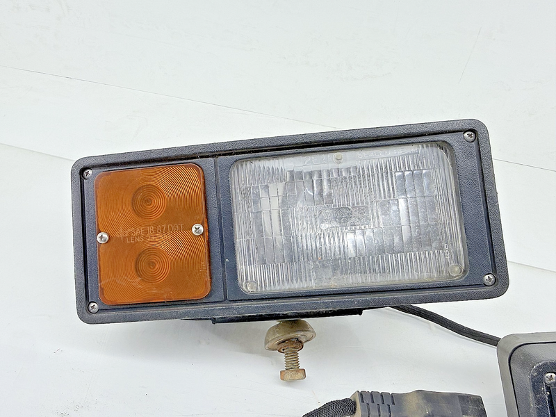 Dominion Auto Snow Plow Light Signal Head Lamp Light Pair SAE H12P 87 DOT B43-55