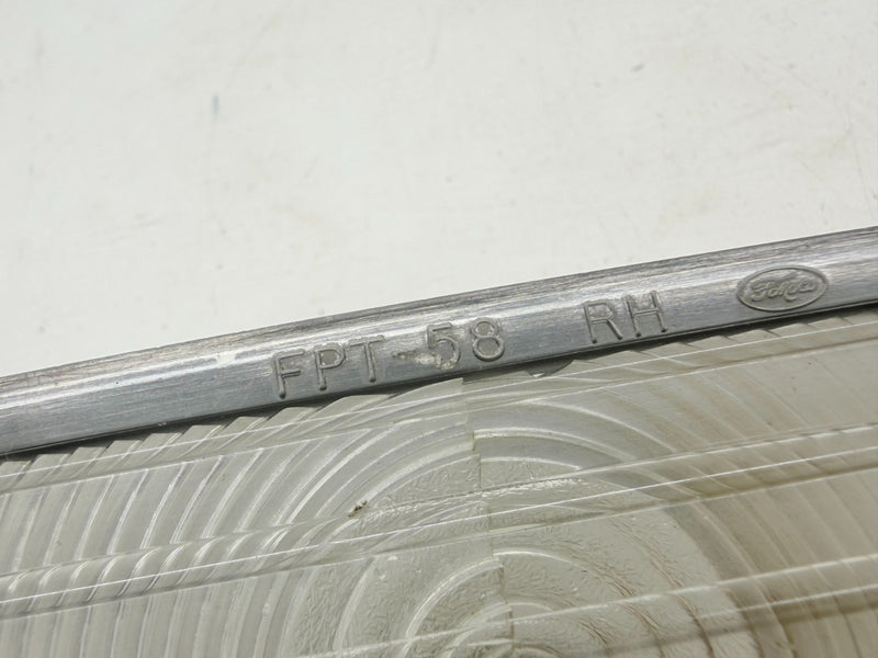 OEM 1958 FORD FAIRLANE Parking Lamp Lens FPT-58 RH C64-32