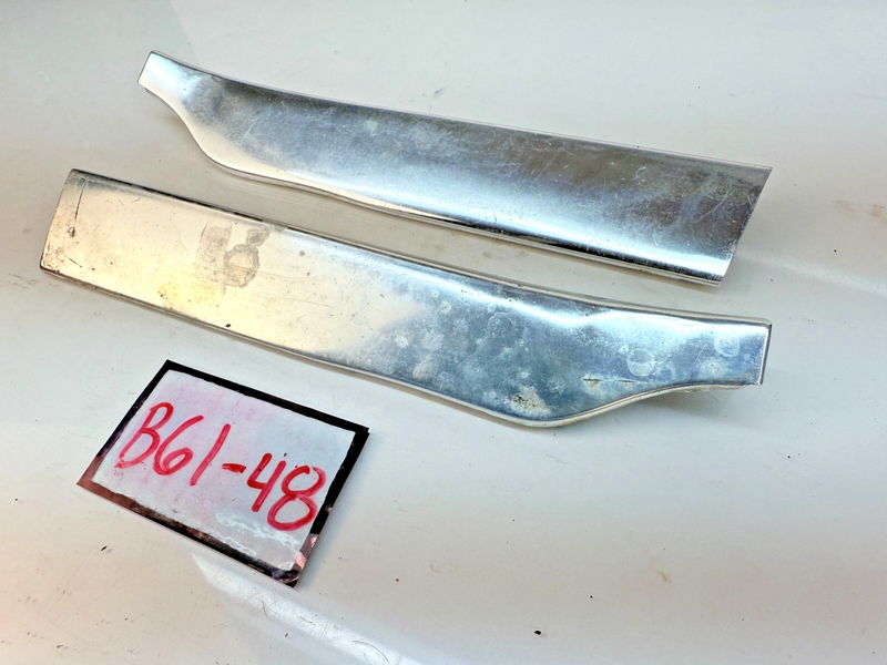 OEM 1960 Chevy Impala Pair Lower Grille Trim Filler Splash Shield Molding B61-48