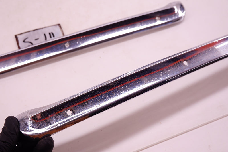 OEM 1965 1966 Ford Mustang Convertible Pair Chrome Top Boot Trim Molding S-111