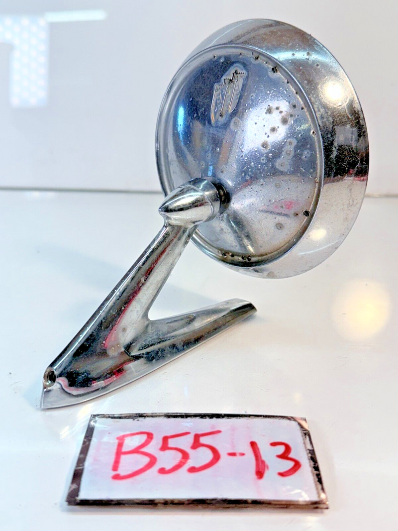 OEM 1962 63 64 Buick Round 4.75" Right Side Mirror Adjustable Swivel B55-13