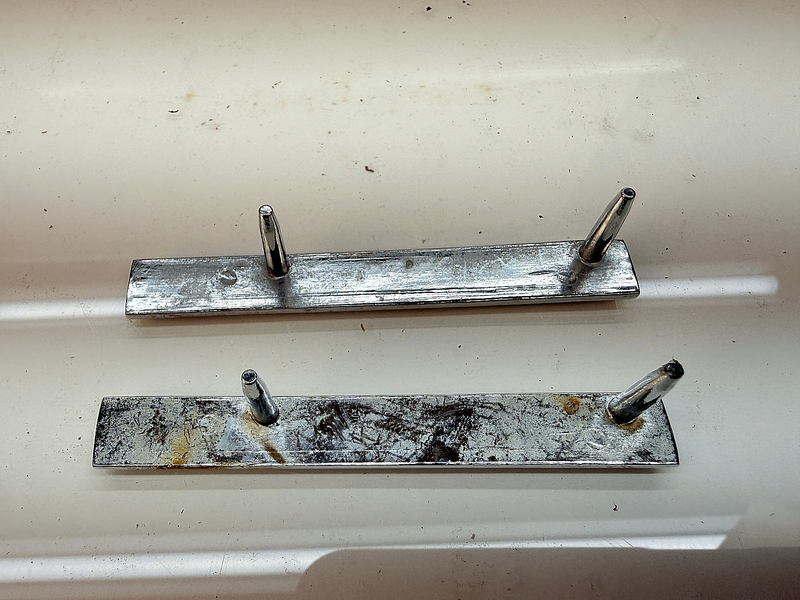 OEM 1967 Chevrolet Camaro PAIR Header Panel Trunk Emblem GM 3909137 E8-39