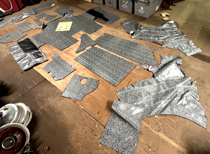 Aftermarket 1961-1963 FORD Thunderbird Convertible Trunk Mat & Boards U1B-4