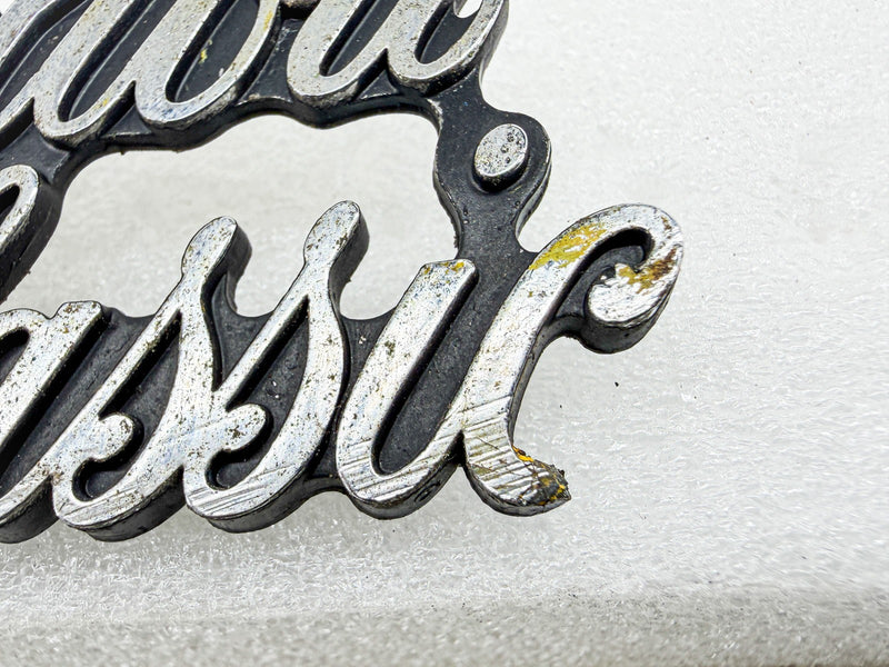 OEM 1974 - 1977 CHEVELLE MALIBU CLASSIC SCRIPT EMBLEM 345383 E10-73