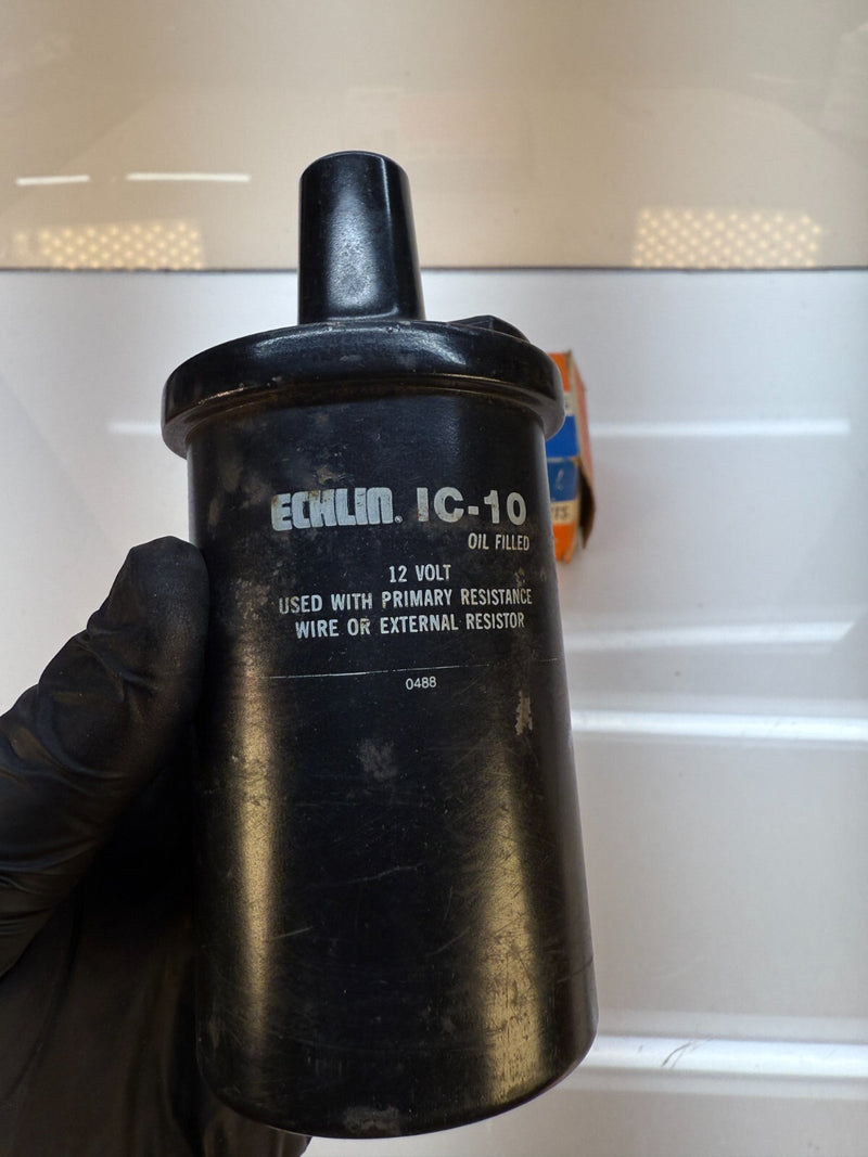 NOS GM Napa Echlin 1C-10 Ignition Coil External Resister Oil Filled C17-30