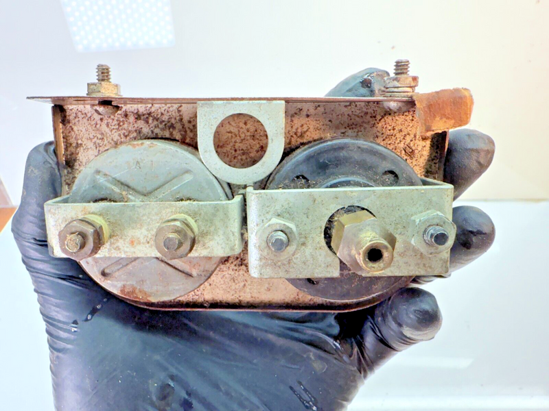 Stewart Warner 1930's - 1960's Dash Ampere & Oil Gauge Panel Rat Hot Rod C24-44