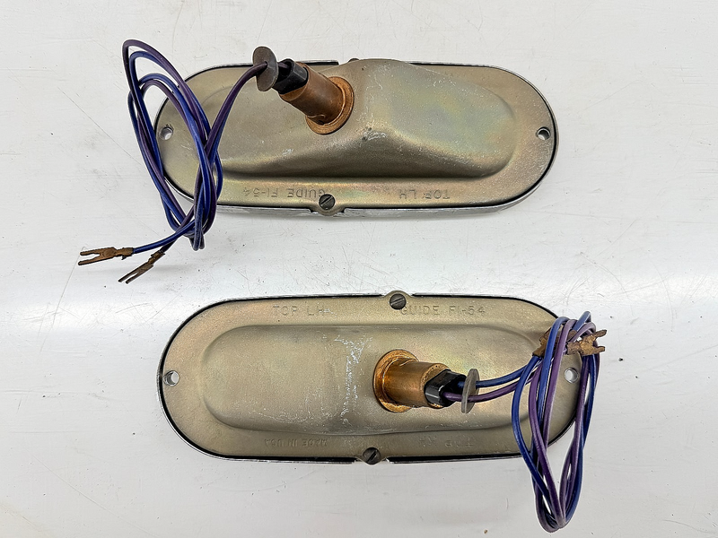 NOS 1954 Chevy Belair 210 150 PAIR Parking Light Lamp Assembly GUIDE FI-54 C73-3