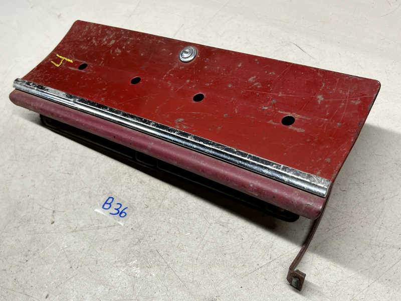 1965 1966 Chevy Impala Glove Box Door Hinge Emblem Belair glovebox 65 66 B36-4