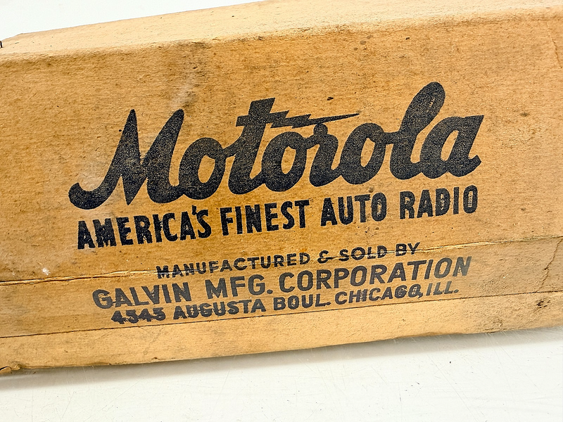 NOS Motorola R-623 1941 Oldsmobile Radio Control Head Complete Galvin Box B69-55