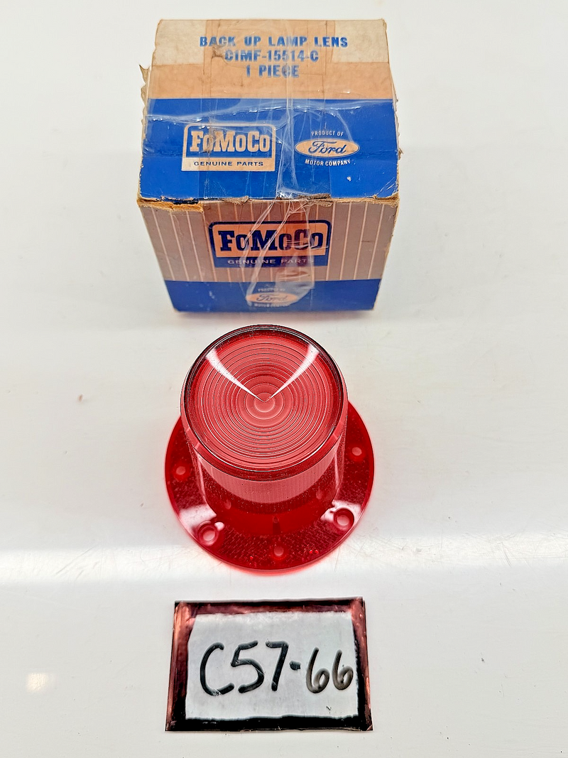 NOS 1960 Lincoln Continental 1963 Mercury Comet Tail Light Lens w/ Backup C57-66