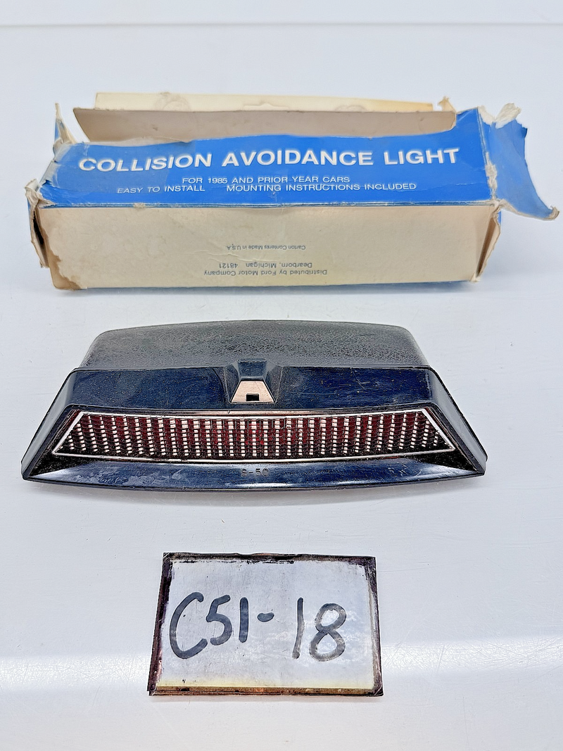 NOS 1979 - 1985 FORD Saleen Mustang Fairmont Collision Avoidance 3rd Brake Light