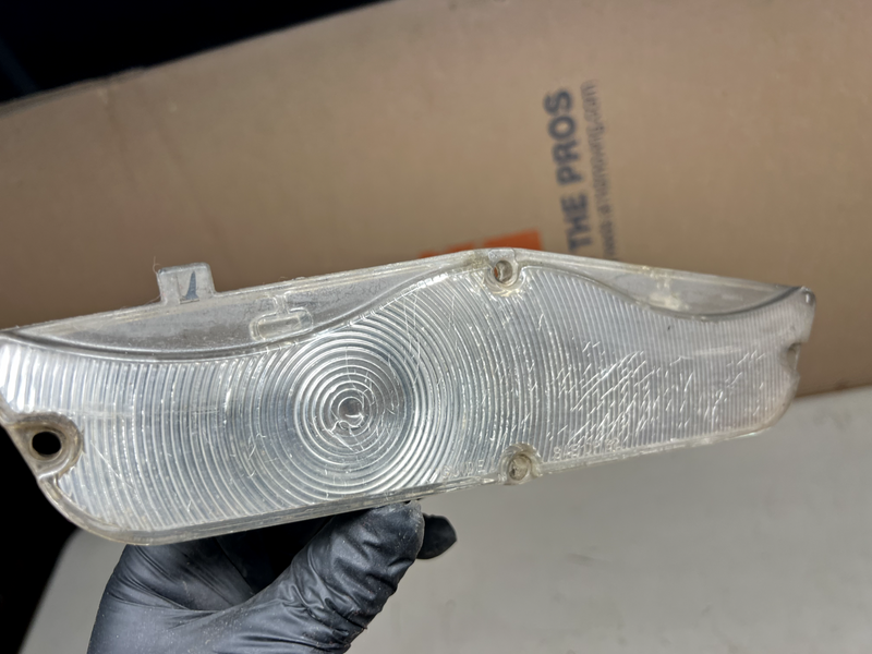OEM 1962 62 Chevrolet Impala Parking Light Lamp Lens Pair Clear B21