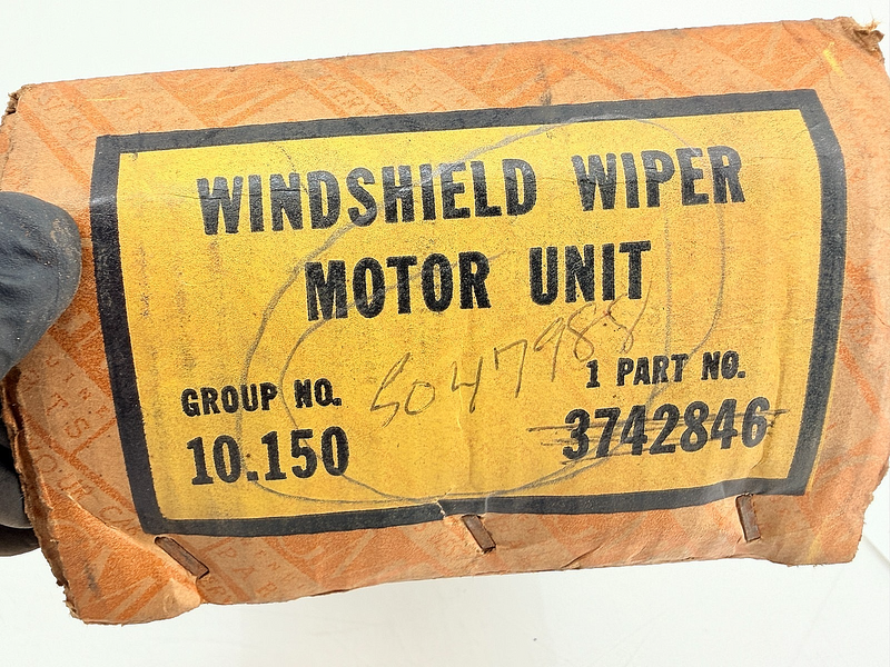 NOS 1955 - 1957 Chevy Corvette Bel Air Electric Windshield Wiper Motor 5047988